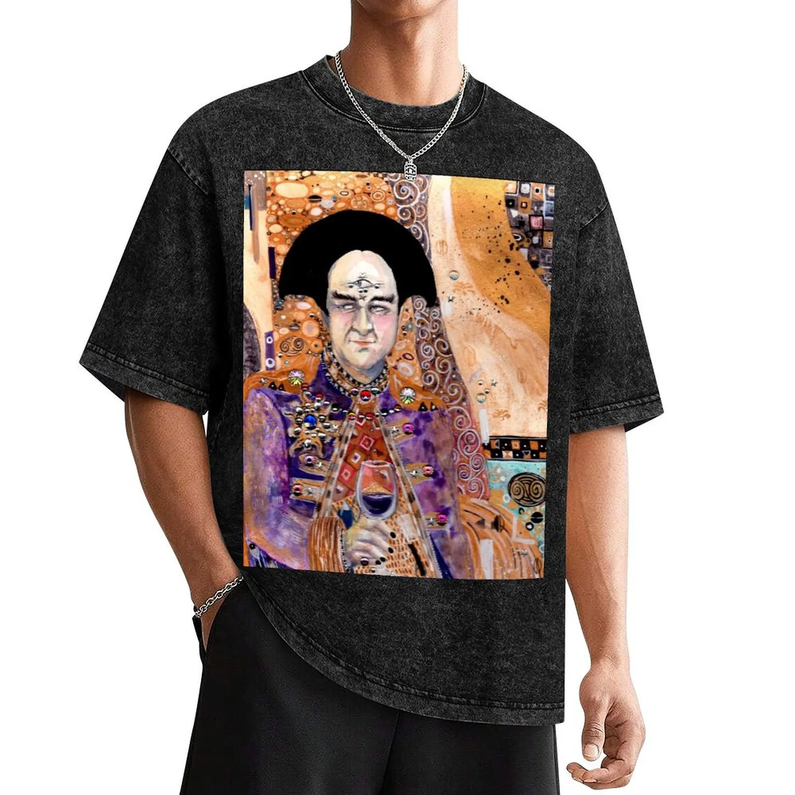 

seeing - Klimt Londo Mollari T-Shirt hippie clothes anime shirt mens clothing