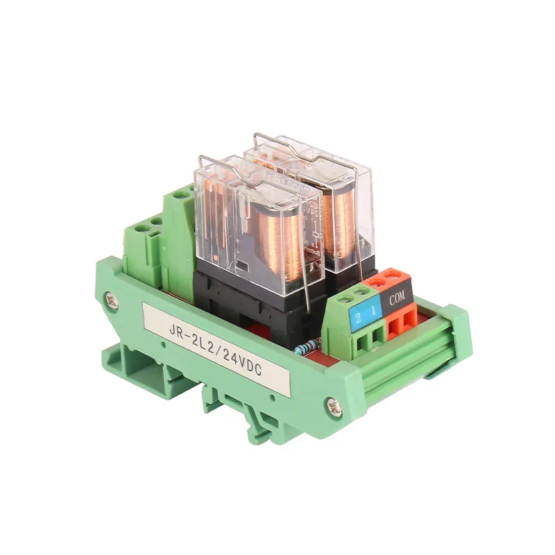 

JR-2L2-24VDC Relay Module Two Open and Two Closed Relay Driver Board Module Solid State Relay Module
