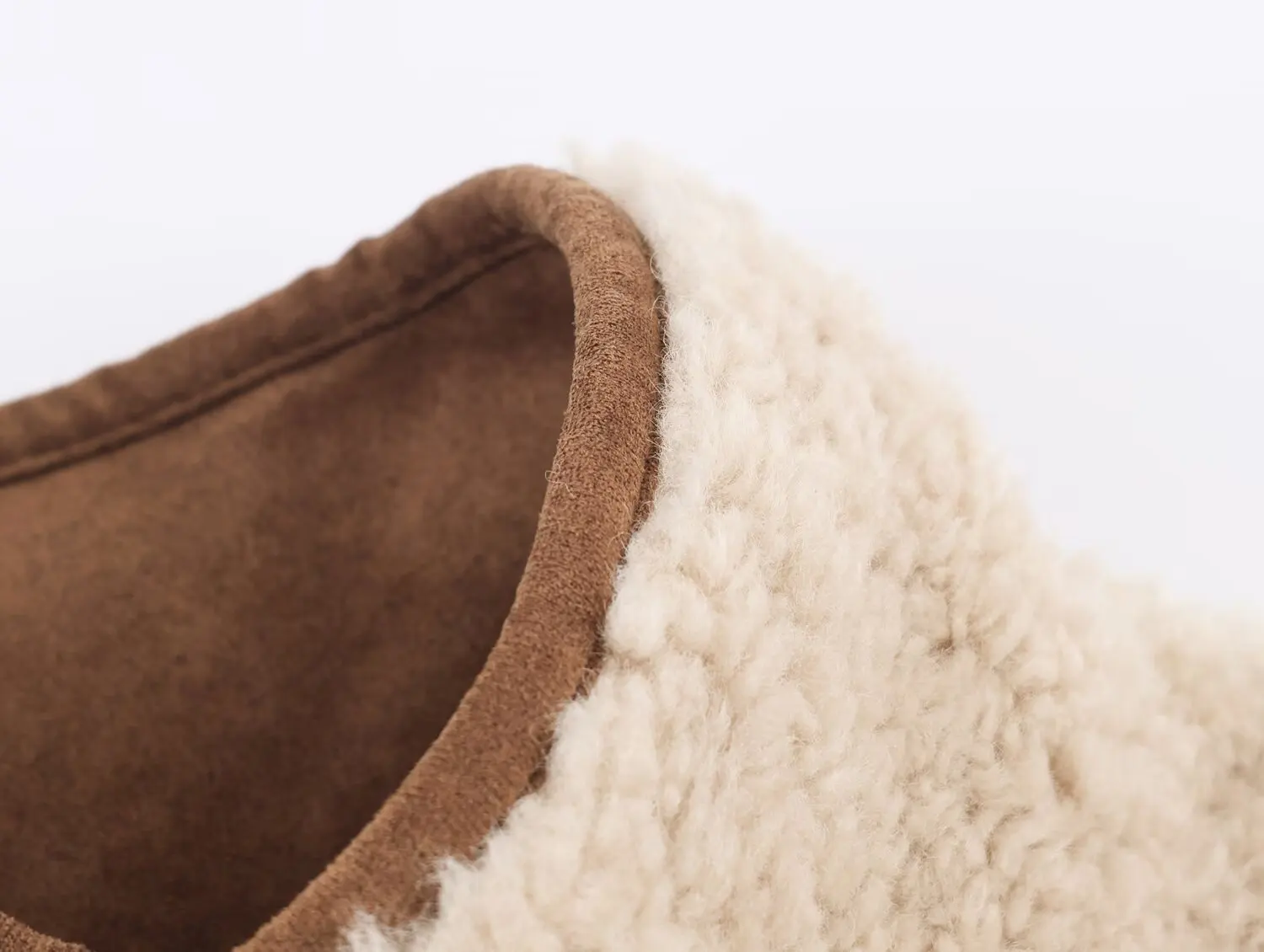 Veste une pièce en fourrure de peluche, col montant double face, à la mode, européen et américain, nouvelle collection automne et hiver 2025