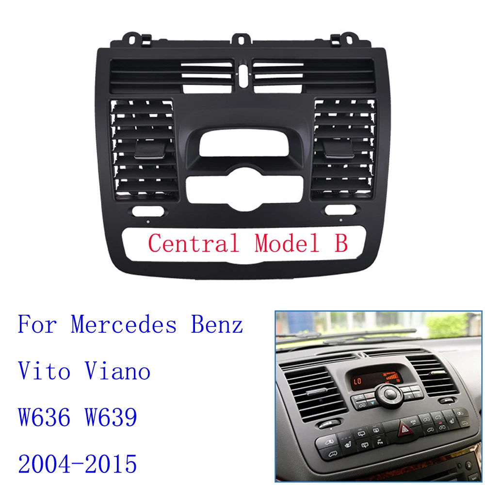 LHD RHD รถซ้ายขวา Centarl AC Vent Grille Air Outlet แผงสําหรับ Mercedes Benz Vito Viano W636 W639 2004-2015