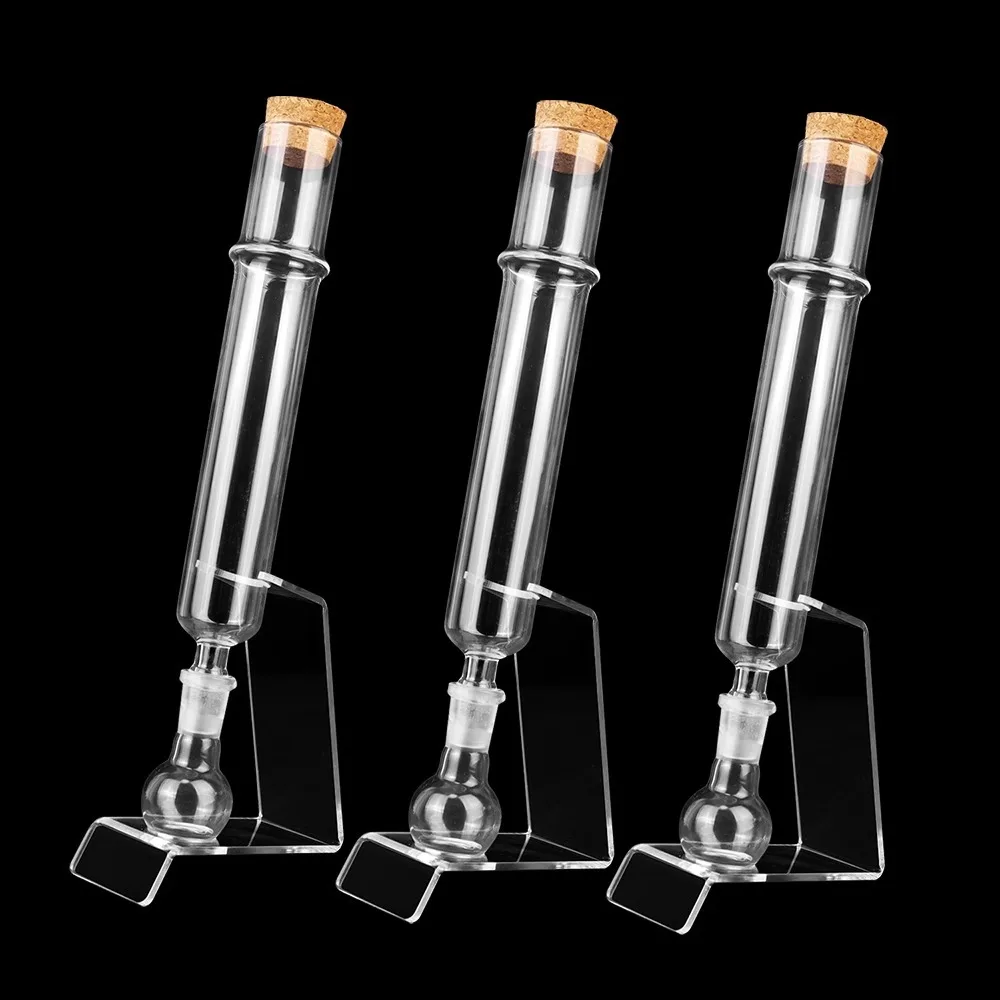 

Модернизированная стеклянная трубка для сигар, комплект трубок для увлажнителей для ароматерапии, прямая трубка для контроля влажности, шариковая основа и деревянная заглушка, Хэллоуин Хром