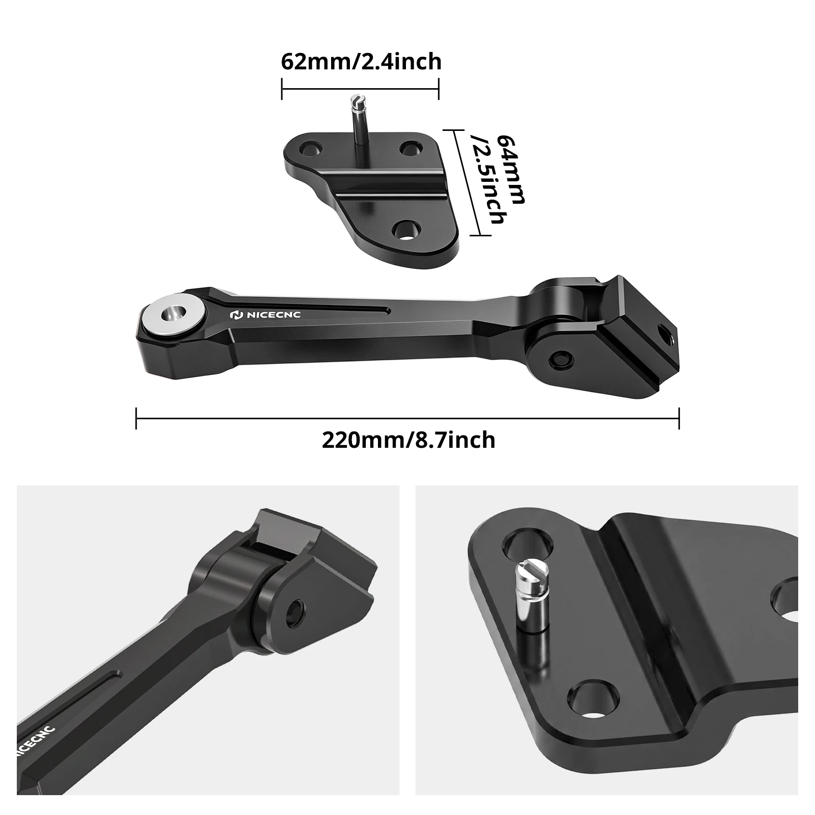 NICECNC ATV Motor Mounts Set For Yamaha Banshee 350 YFZ350 1987-2006 Replaces 2GU-21314-00-00 Aluminum Complete Mounting Kit