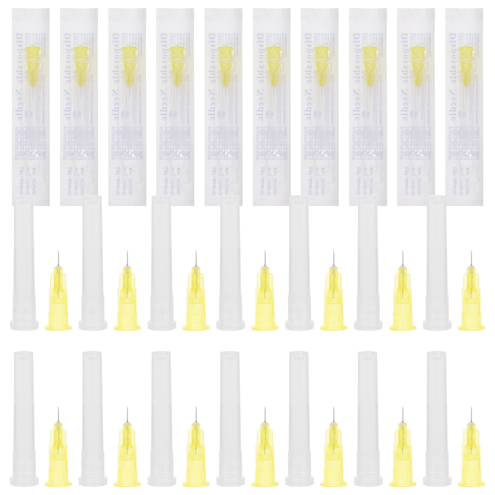 

100 Pcs Veterinary Disposable Needle Syringe Stainless Steel Industrial Dispensing Needles