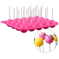 20 Holes Lollipop Mold Cake Pops  Chocolate Candy Silicone  Pop  Maker Tool  Baking  Moule A Gateaux