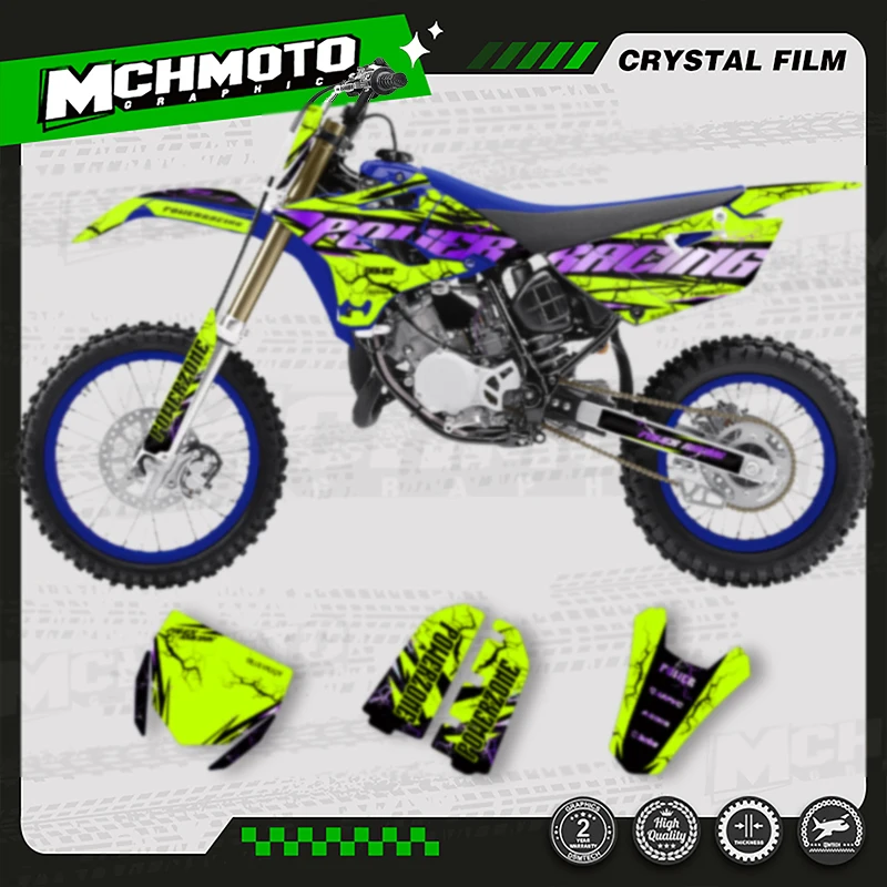 

MCHMFG для YAMAHA 2015 2016 2017 2018 2019 2020 2021 YZ85 наклейки на мотоцикл комплект наклеек номер имя на заказ