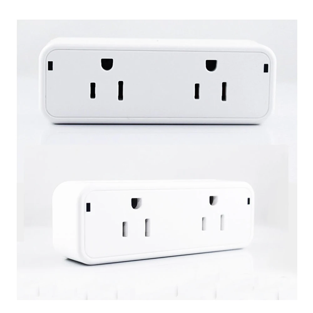 

US Power Strip Sockets 6 Outlets AC100~250V 16A 3000W White Office Desk Wall Mount Portable Socket Smart Life Home