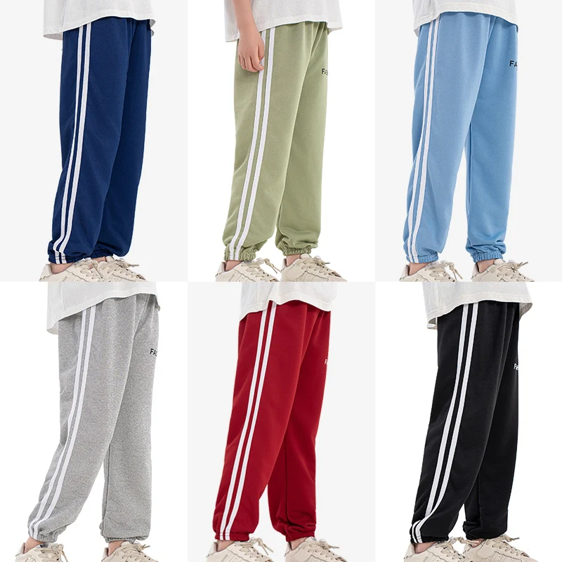 1/3 Pcs Sommer Und Herbst Neue kinder Einfarbig Brief Casual Sport Jogginghose Für Jungen Und Mädchen Hübsche Und Niedliche Hosen