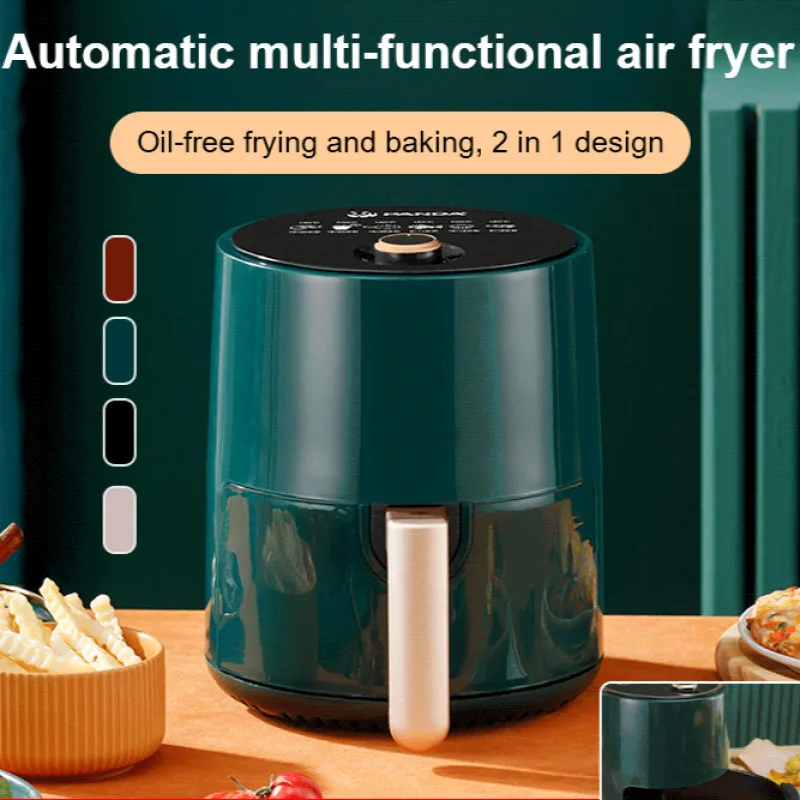 Homeuse oilfree and smokefree automatic largecapacity intelligent multifunctional electric fryer