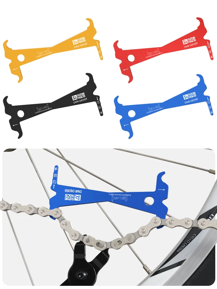 AliExpress riderace RIDERACE Bike Chain Wear Indicator Ruler Repair Tool Aluminum Alloy For Bicycle Chain Gauge Measurement Checker Screw Diameter