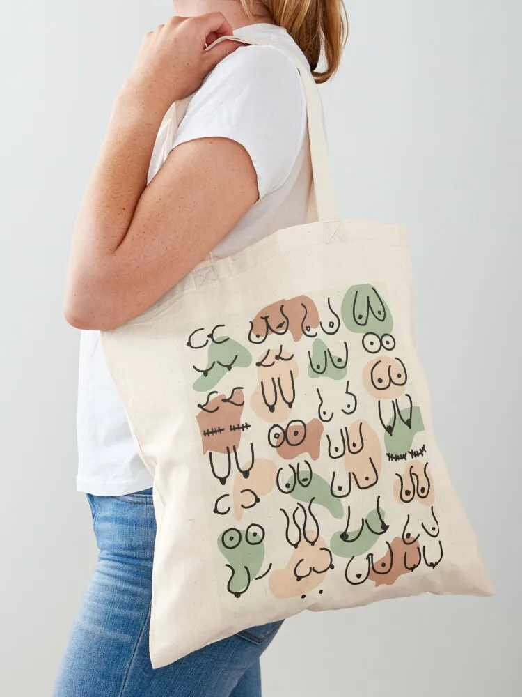 

Midcentury Boobs Abstract Tote Bag Woman shopper bag tote bags men canvas tote bag shoping