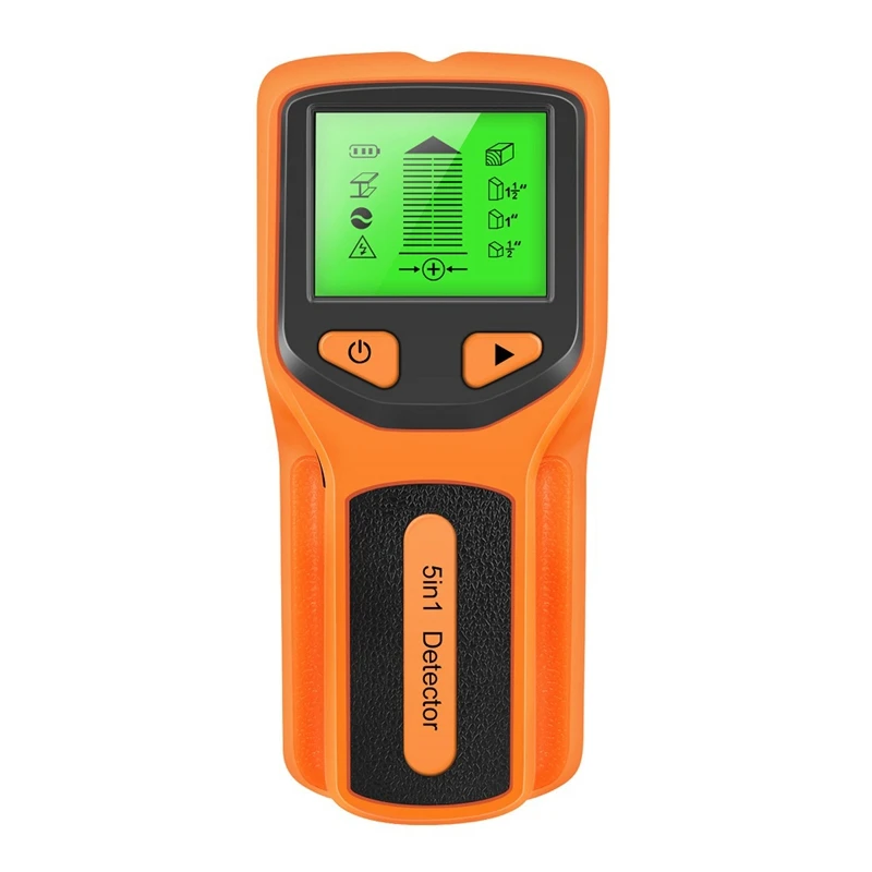 Metal Detector 5 em 1, Live Wire Detect, Scanner de parede, Electric Box Finder, Stud Detector, Metal, Madeira, Studs, Novo