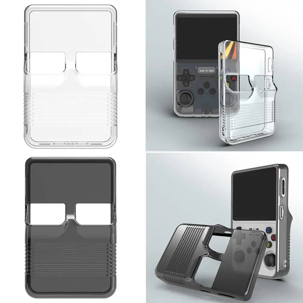 

Transparent TPU Case for R36S Handheld Console Protective Portable Storage Cover Shell for R36S Retro Game Console Accessories