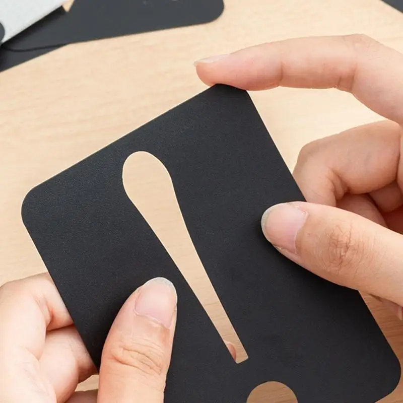 42 Pieces Letter Number Stencil Set Plastic Alphabet Painting Templates Mold Kit For Painting On Wall Home Decor