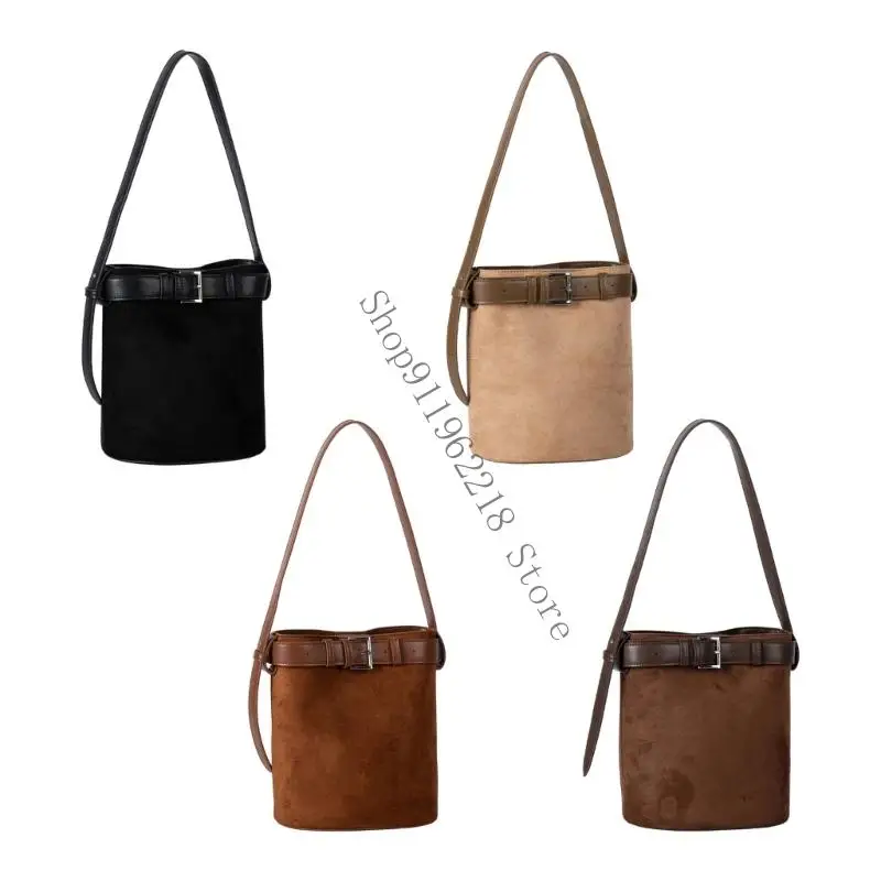 

Large Capacity Soft Suedes Handheld Bag Modern Women Bag Elegant Underarm Purse for Office Event and Social Gatherings 066F