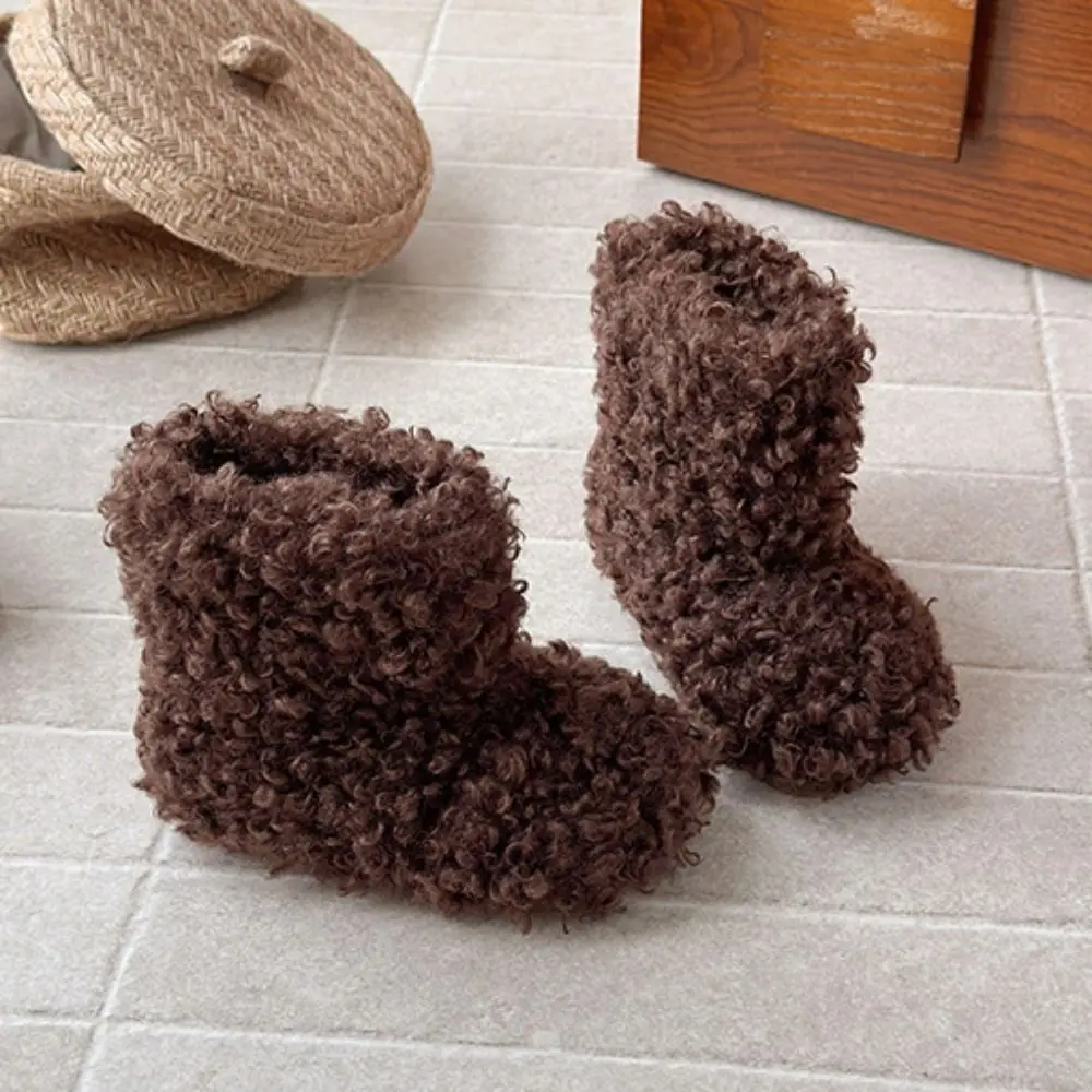 جديد المضادة للانزلاق الأطفال الثلوج التمهيد معزول سميكة الدافئة الأحذية القطنية الشتاء التمهيد القصير المناسبات غير رسمية