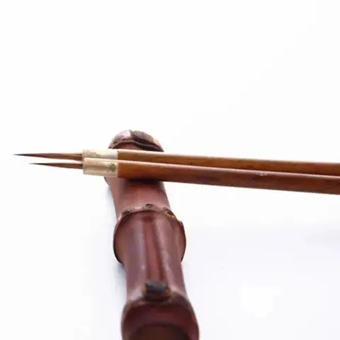 늑대 머리 중국 서예 펜 2 개 작은 족제비 머리 중국어 회화 가는 라인 브러쉬 중국 서예 브러쉬 세트