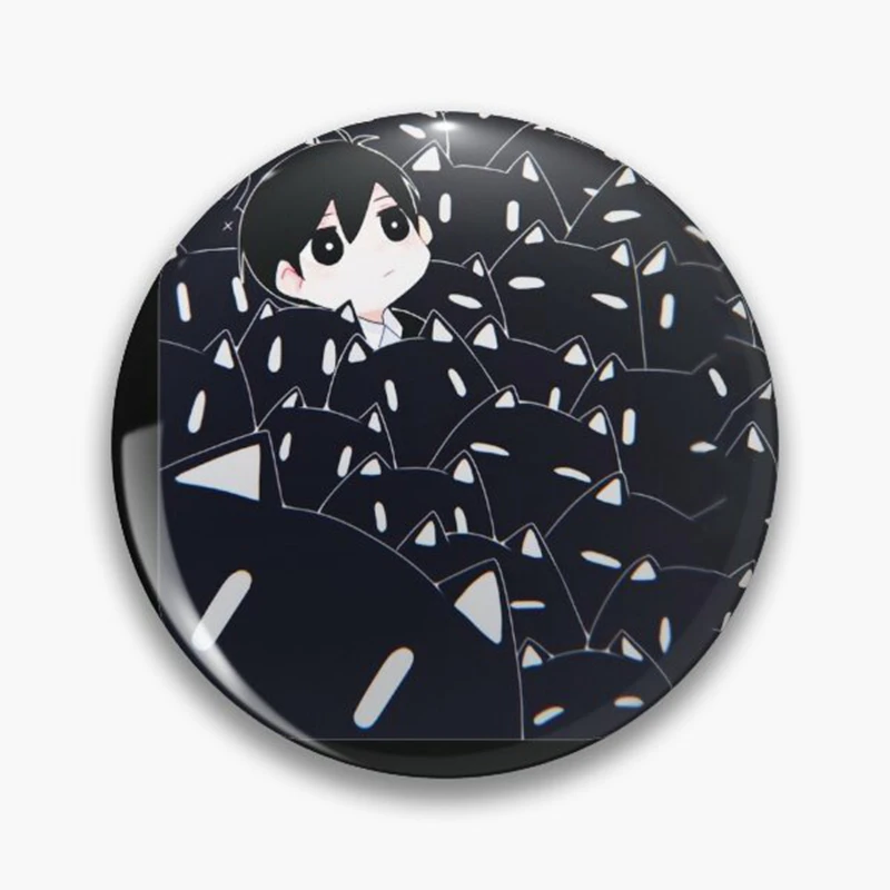 Cartoon Fun Pixel Game Omori Button Pin Anime Creative Kel Basil Sunny spilla Badge per accessori zaino regalo per studenti 58mm