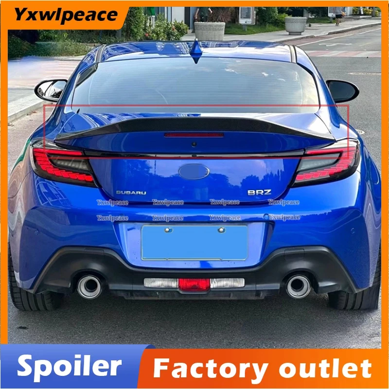 

For TOYOTA ZA86 GR86 for Subaru BRZ ABS 2021 2022 2023 ABS Plastic Primer Color Rear Trunk Lip Spoiler Body Kit Accessories