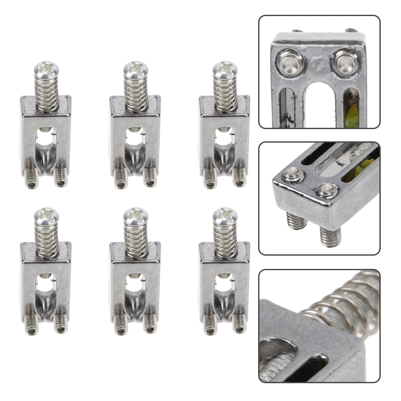 

6 Pcs Electric Guitar Strings Bridge Replacement Parts Tremolo Stabilizer