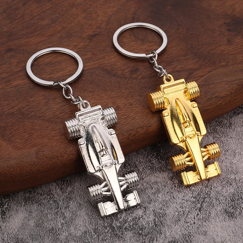 Fashion Formula 1 Racing Car Car Styling Keychain Keyring Key Chain Ring For VW Golf Renault Klod Skoda Octavia Ferrari