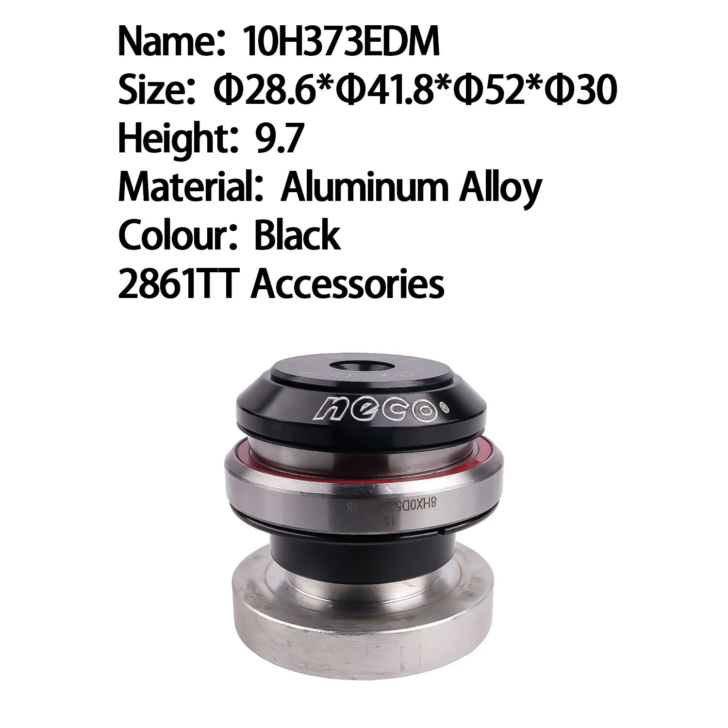 NECO H373 30 مللي متر 39.8 مللي متر محامل مزدوجة دراجة سماعة دراجة هوائية جبلية سماعة الألومنيوم دراجة تحمل سماعة #3