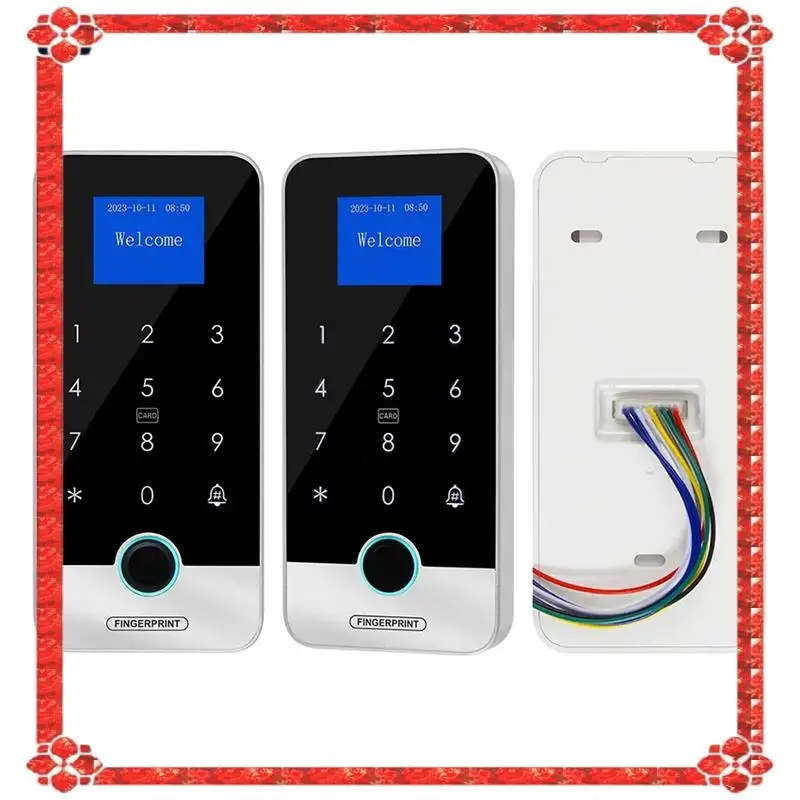 

24-часовая доставка, Bluetooth-клавиатура Tuya, приложение, умная клавиатура с отпечатками пальцев, сенсорная IP65, водонепроницаемая, 13,56 МГц, устройство открывания дверей (S300A)