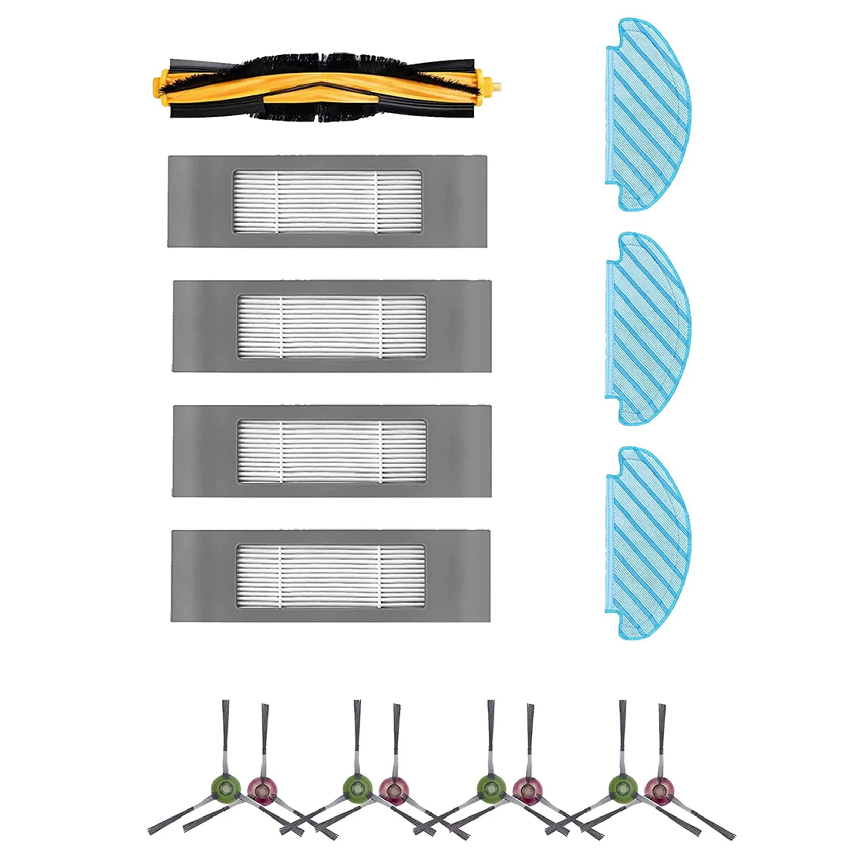 

Набор аксессуаров для чистки ABBZ-2X: салфетки, щетки, фильтры, запасные части для робота-пылесоса Ecovacs DEEBOT N8 Pro N8 Pro+