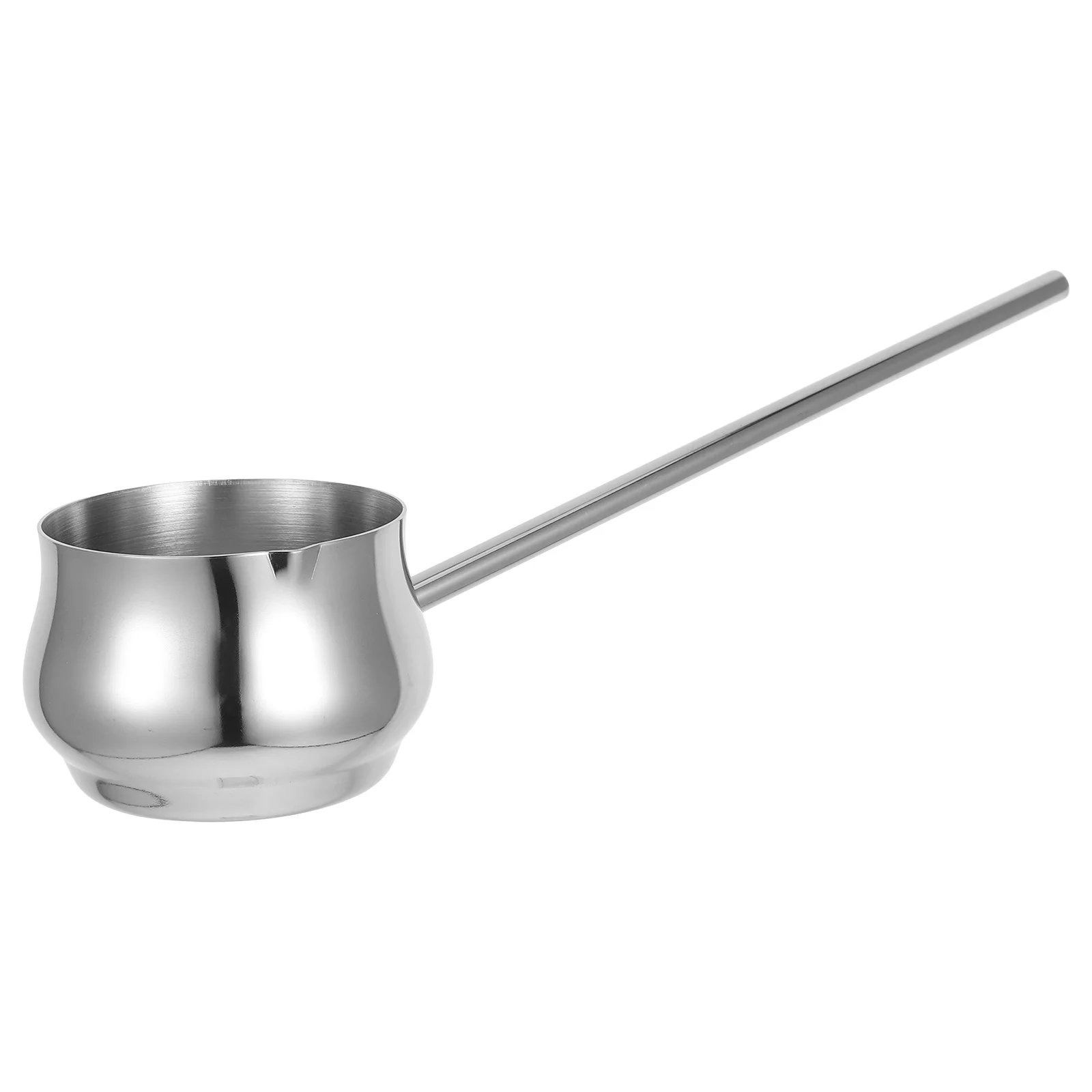 

Stainless Steel Mini Pot Long Handle Butter Warmer Small Sauce Pan Precise Oil Control Versatile Cooking Tool Small Pot