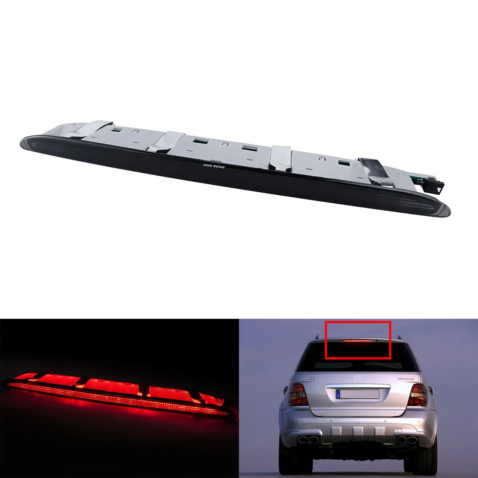 For Mercedes M-Class W164 ML300 ML350 ML450 ML420 ML500 ML320 ML280 ML63 2005-2011 Rear Upper LED Third Brake Light A1648201056