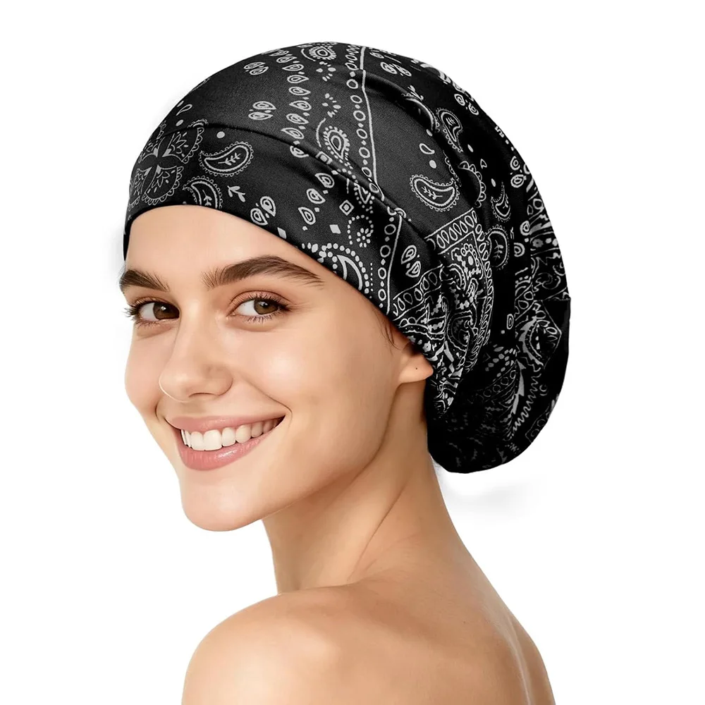 

Mulberry Silk Hair Bonnet for Sleeping Real Silk Stay On All Night Sleep Bonnet with Adjustable for Curly Short Long Fine Hair