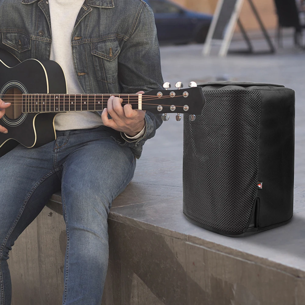 Para Bose S1 Pro + cubierta de altavoz BT portátil con solapa de mango cubierta antideslizante de malla funda protectora para viajes y fiestas