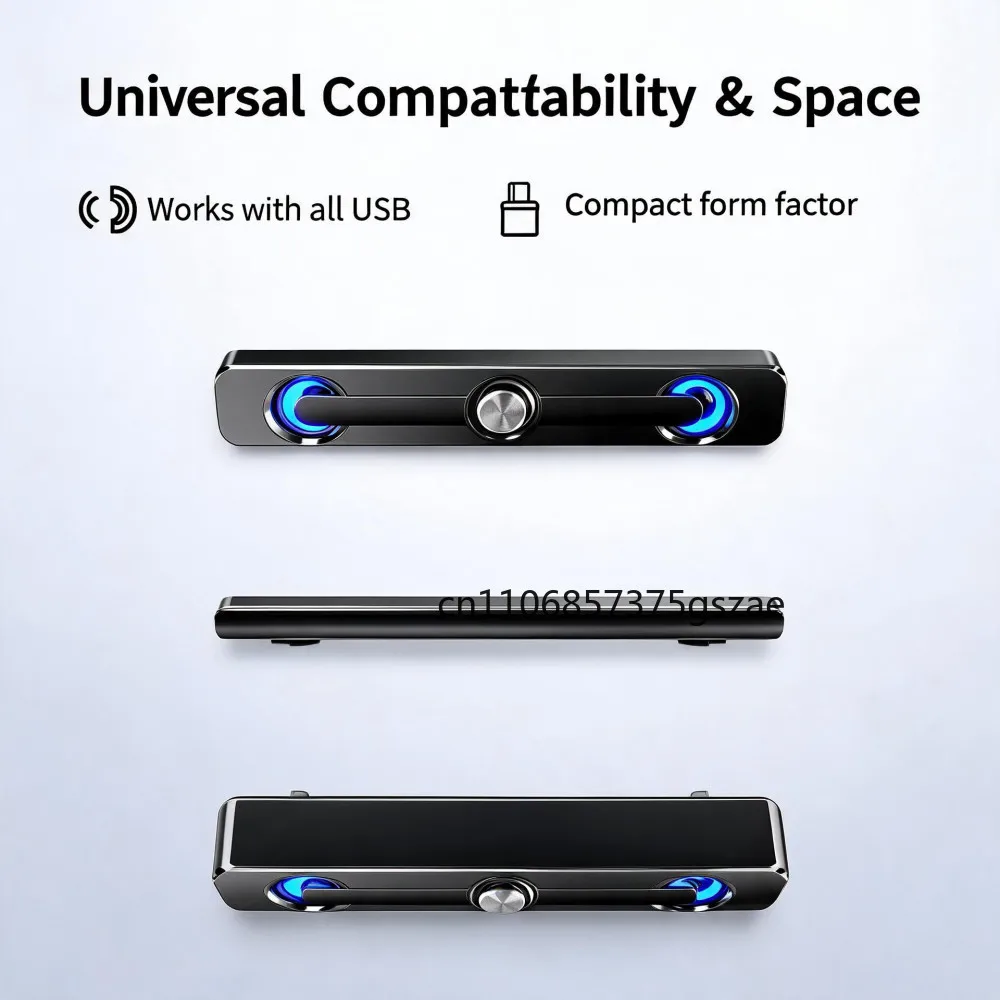Sound Bar Bluetooth USB Wired Speakers Bar Stereo Speaker For Projector PC Laptop Phone Computer 3.5mm Aux Speaker view 6