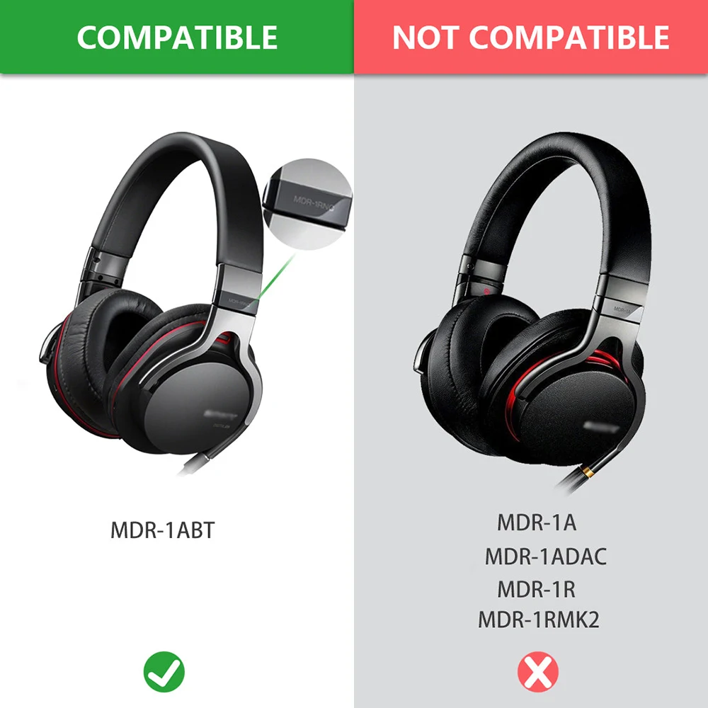 Tai Thay Thế Miếng Lót Đệm Ly Bao Nút Tai Nghe Bằng Tai Chi Tiết Sửa Chữa Cho Sony MDR-1ABT MDR1ABT Tai Nghe