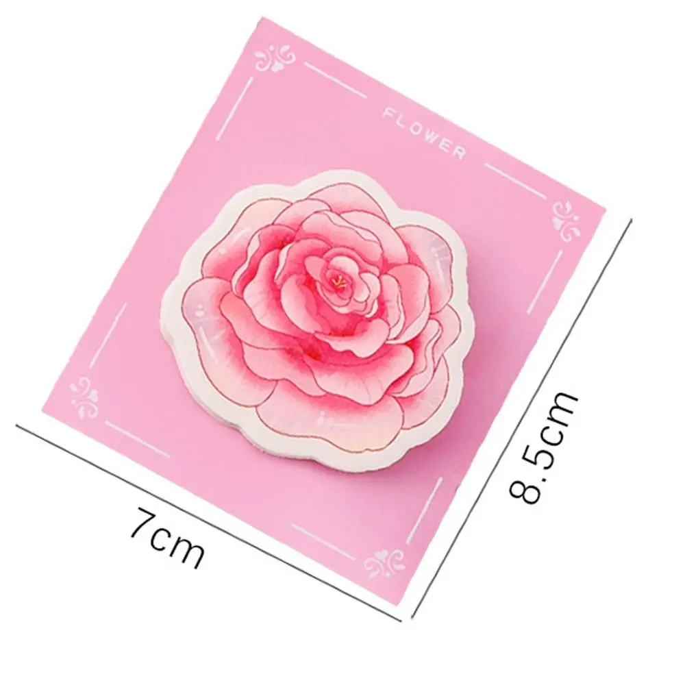 Kawaii flor notas pegajosas pequeno fresco colável bloco de notas multifuncional durável conta material decorativo escritório