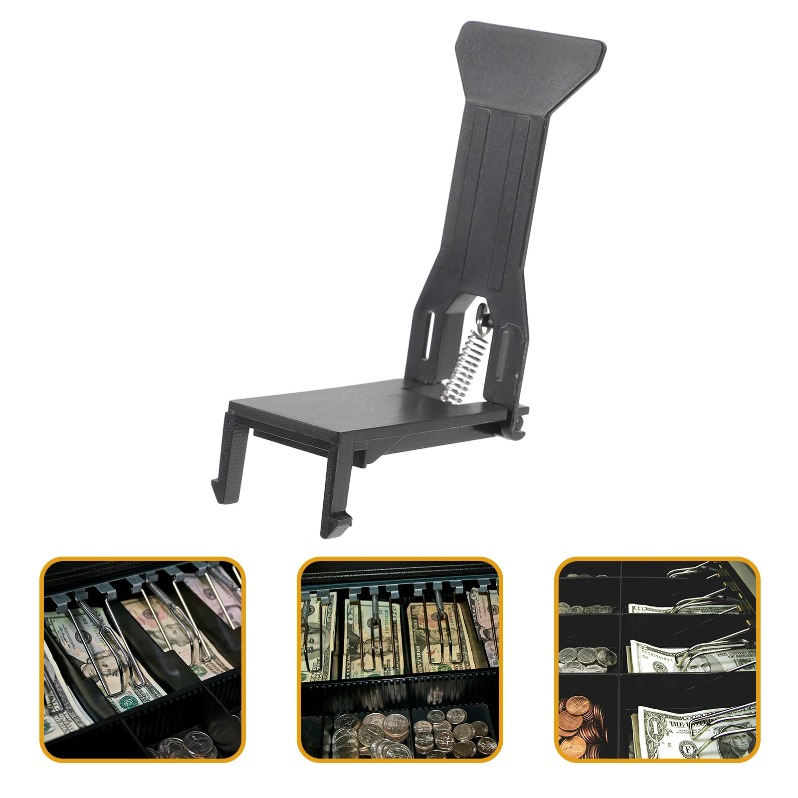 

6 Pcs Cash Register Cashier Box Clip Money Wallet Organiser Plastic Drawer Bill