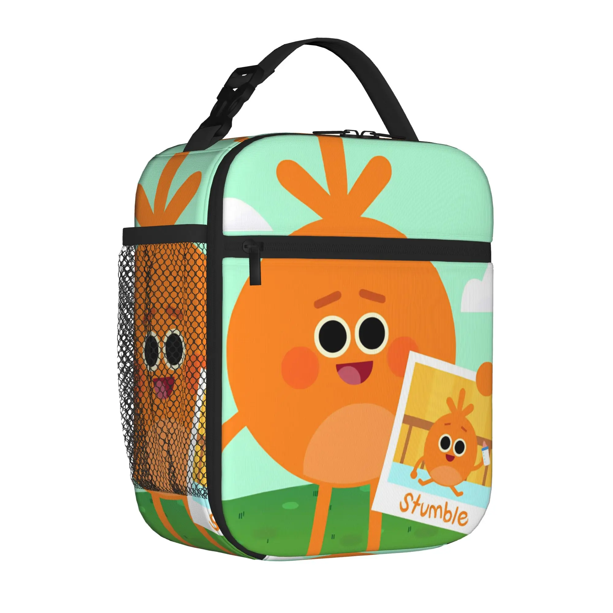 Bumbles Educational Cartoon Nums Tote Insulated Lunch Bag Stumble Portable Food Bags Reusable Thermal Cooler For Picnic Spacious