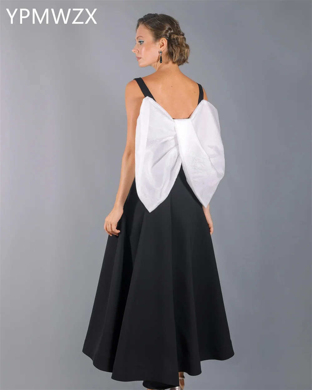 Customized Evening Dress Formal Party Occasion Women YPMWZX Square Collar A-line Floor Length Skirts Bespoke  Dresses Pr