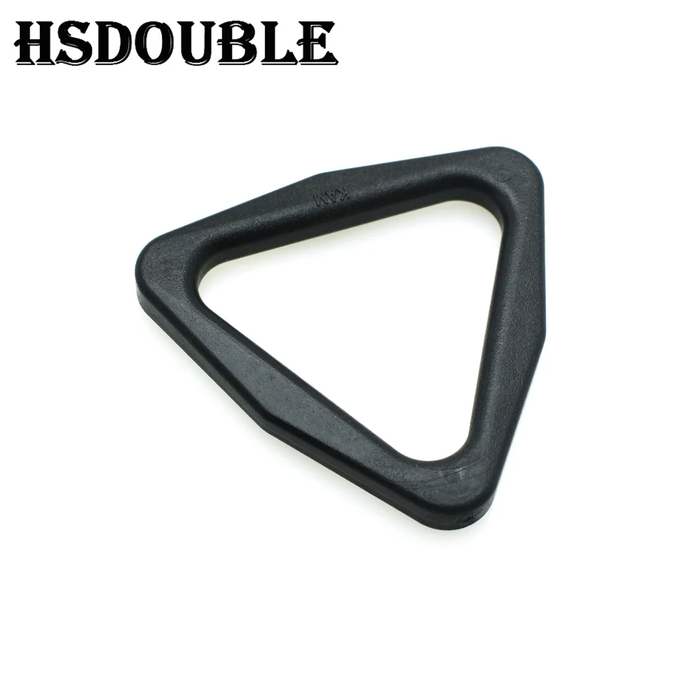 20mm 25mm 30mm 38mm 45mm Webbing Plastic Triangle buckle Slider Adjust Buckle for Backpack Straps Triangle belt buckle