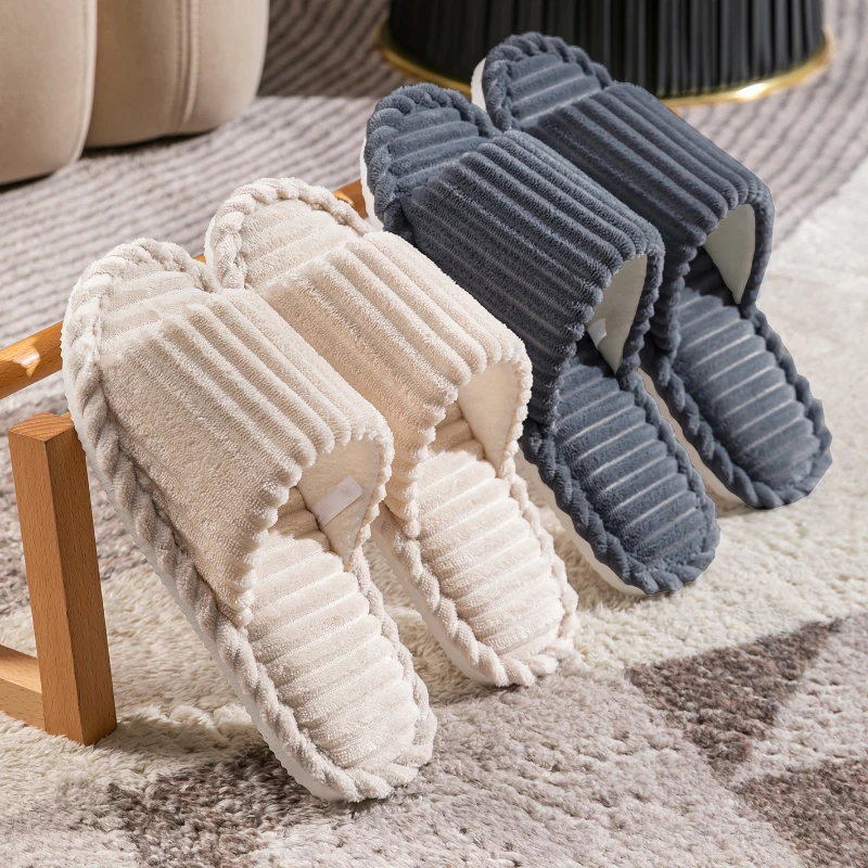 Men's New Open Toe Household Slippers Soft comfortable  Indoor Slippers non-slip bedroom Spring and Autumn Slippers Home Shoes image 2