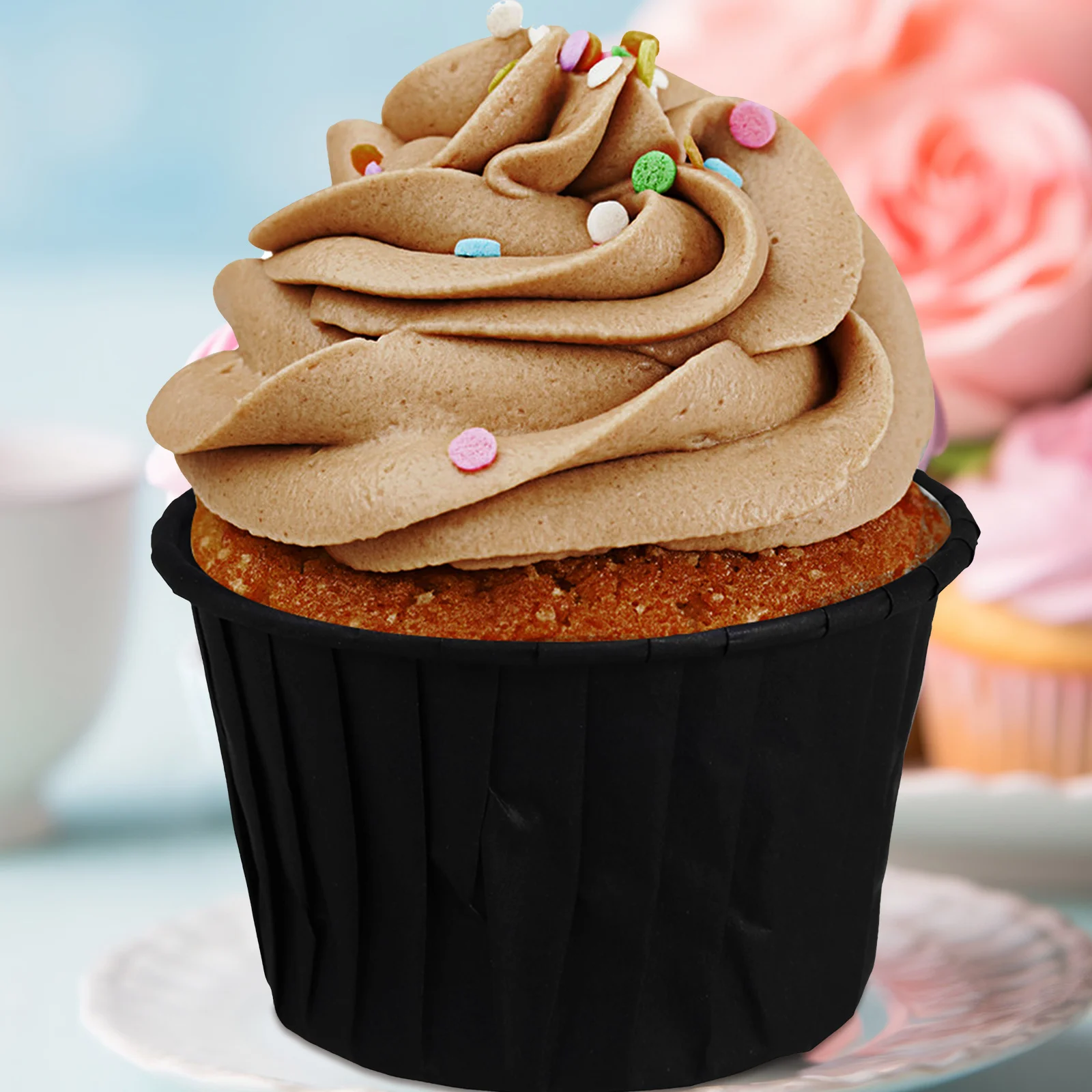 

60 Pcs Cake Cups Muffin Wrappers Non Stick Oil Proof 230 Degree Resistant Cupcake Liners Baking Supplies Party Accessories