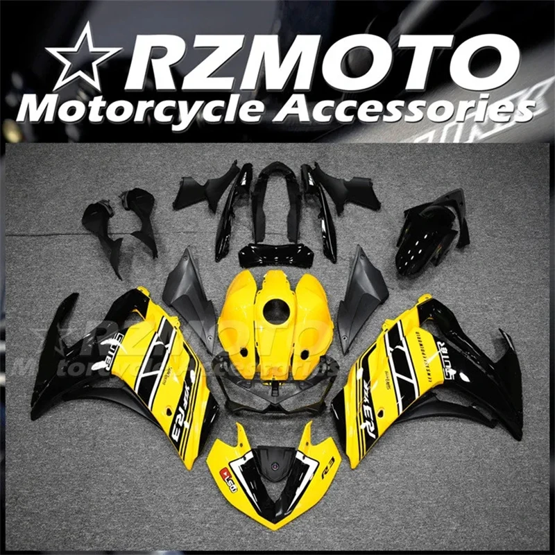 4Gifts New ABS Whole Motorcycle Fairings Kit Fit For YAMAHA R3 R25 2015 2016 2017 2018 15 16 17 18 Bodywork Set Yellow Black