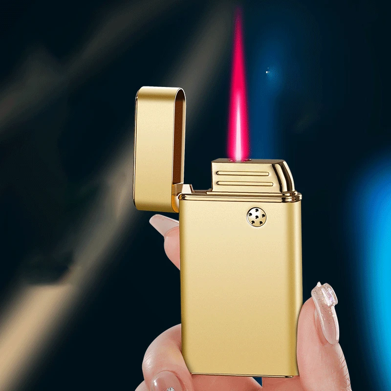 Hot selling creative voice controlled inflatable lighter, retro high-end charging hybrid lighter, durable