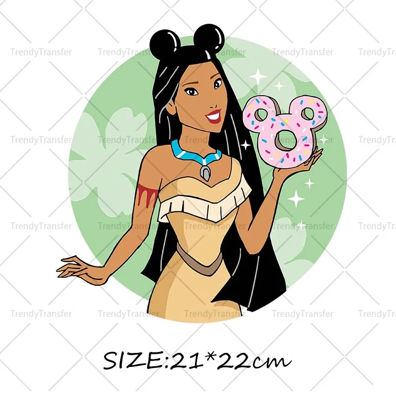 Dessert Prinses Ijs Ijzer Op Transfers Warmte Pers Stickers Voor Kleding Thermische Trasnsfer Prints