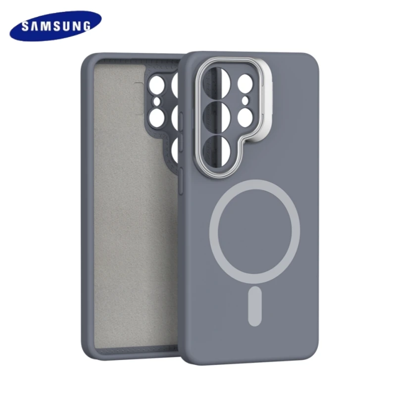 Metal Lens Liquid Silicone Magnetic Case Samsung Galaxy S26 