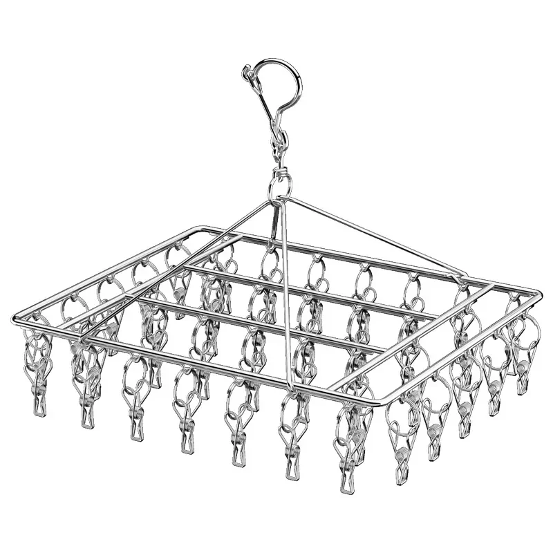 Stainless Steel Windproof Drying Rack, Perfect for Outdoor and Indoor Use