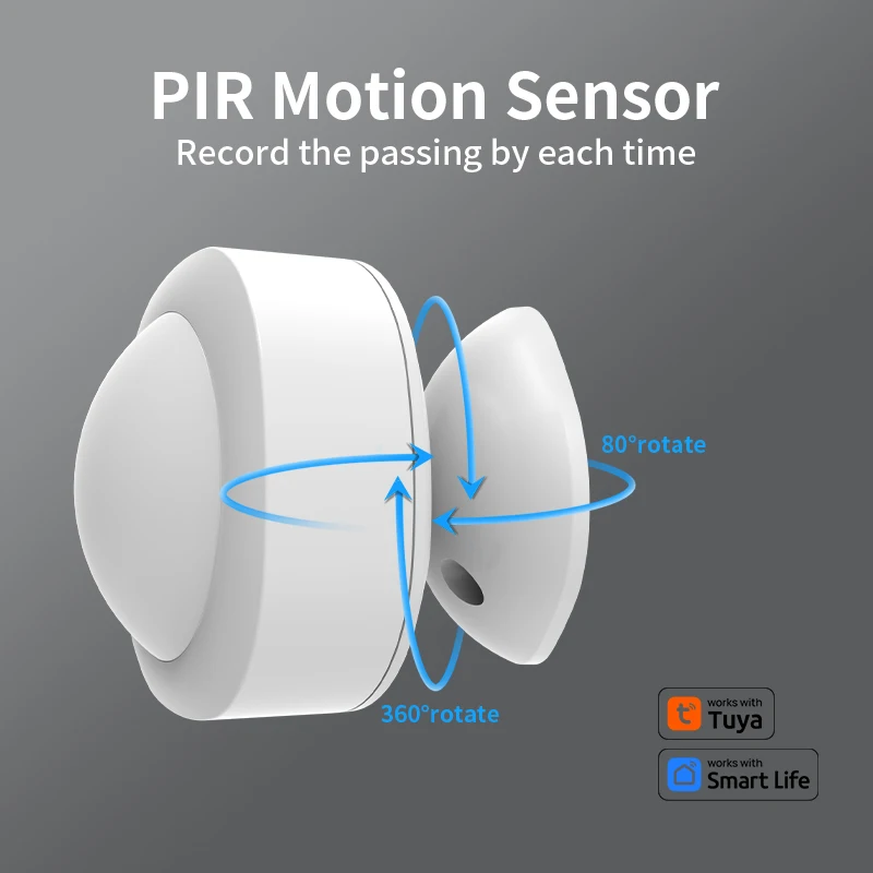 

Tuya Zigbee WIFI 120г ° Датчик движения с регулируемым углом наклона Pir Инфракрасный беспроводной детектор движения человеческого тела Google Home Alexa Voice