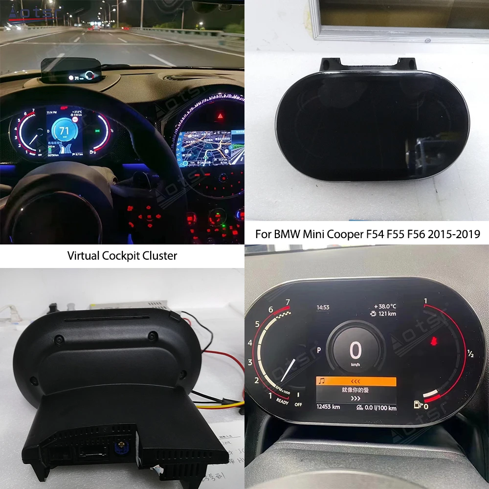 

For BMW Mini Cooper F54 F55 F56 2015-2019 LCD Dashboard Digital Instrument Virtual Cockpit Cluster Multifunctional Speedometer