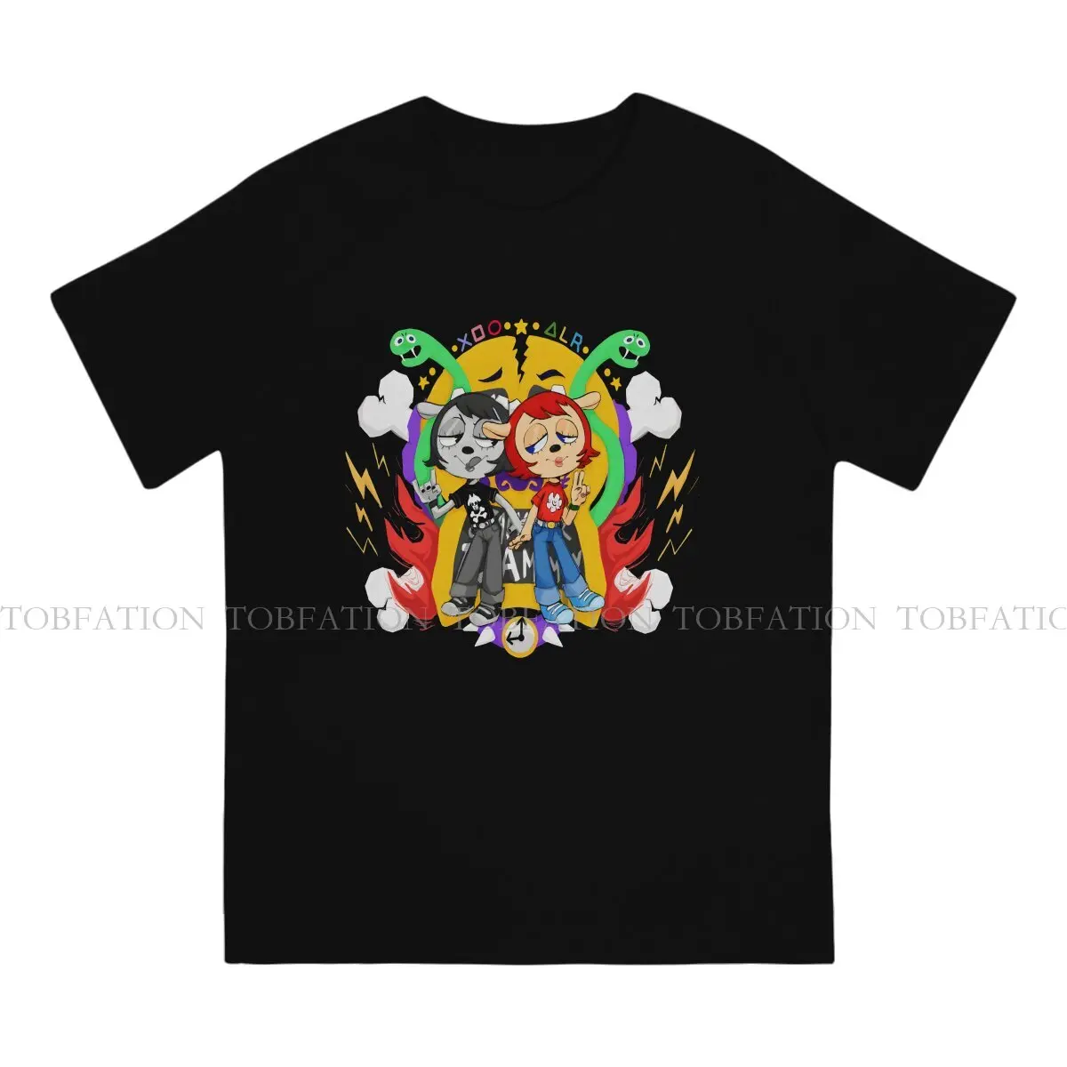 Parappa The Rapper 100% Cotton TShirts Um Jammer Lammy Print Homme T Shirt Hipster Clothing Size S-6XL