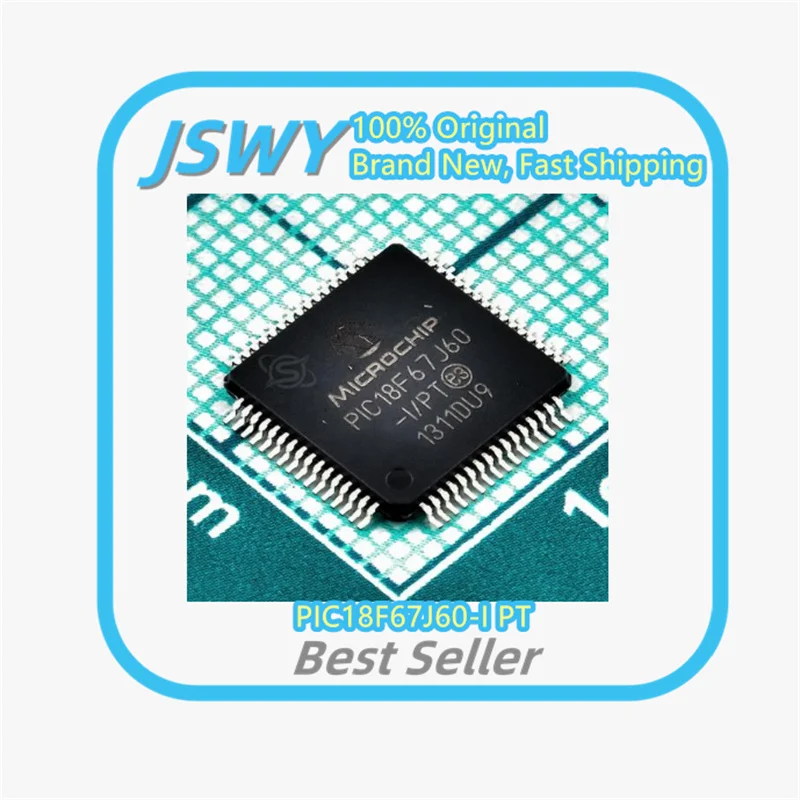 

(3/30 pieces) PIC18F67J60-I/PT PIC18F67J60 SMD TQFP64 Microcontroller/MCU Chip, Original and Genuine Product