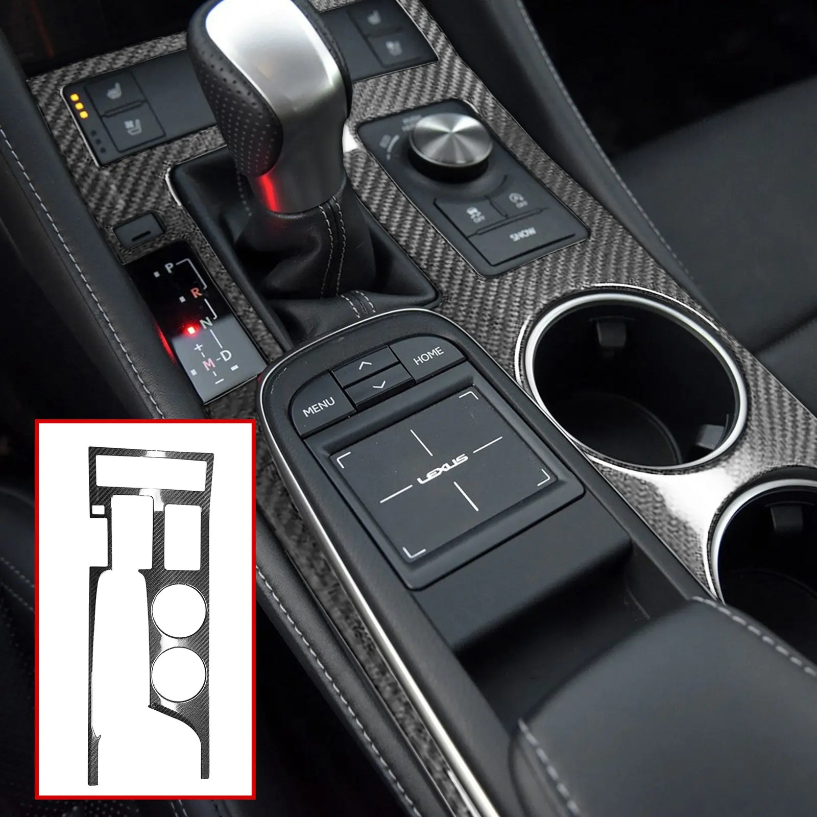 Central Console Gear Shift Panel Trim For Lexus RC200 300 350 RC F SPORT 2015-2018